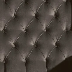 Wohnen Chesterfield Möbel*Ohrenbackensessel in Braun Samtvelours - Farella