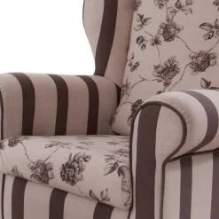 Wohnen Braune Möbel|Sessel & Hocker*Ohrenbackensessel Prisma in Braun Beige