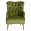 Wohnen Ohren-Polstersessel in Oliv Grün - Borgetto