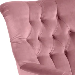 Wohnen Vintage Möbel*Ohrensessel aus Samtvelours Rosa - Camilla