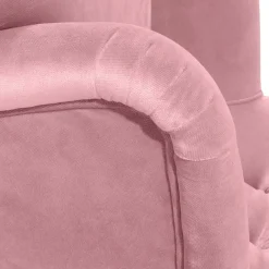 Wohnen Vintage Möbel*Ohrensessel aus Samtvelours Rosa - Camilla