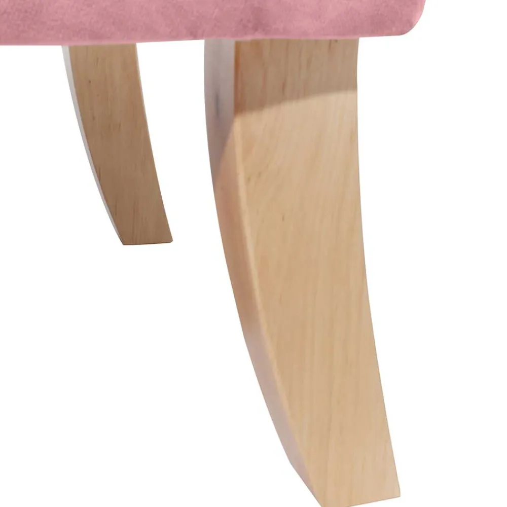 Wohnen Vintage Möbel*Ohrensessel aus Samtvelours Rosa - Camilla