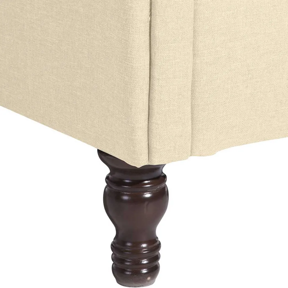 Wohnen Ohrensessel in Beige und Nussbaum - Fakt