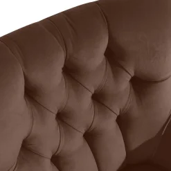 Wohnen Ohrensessel in Braun und Buche Natur - Emirello