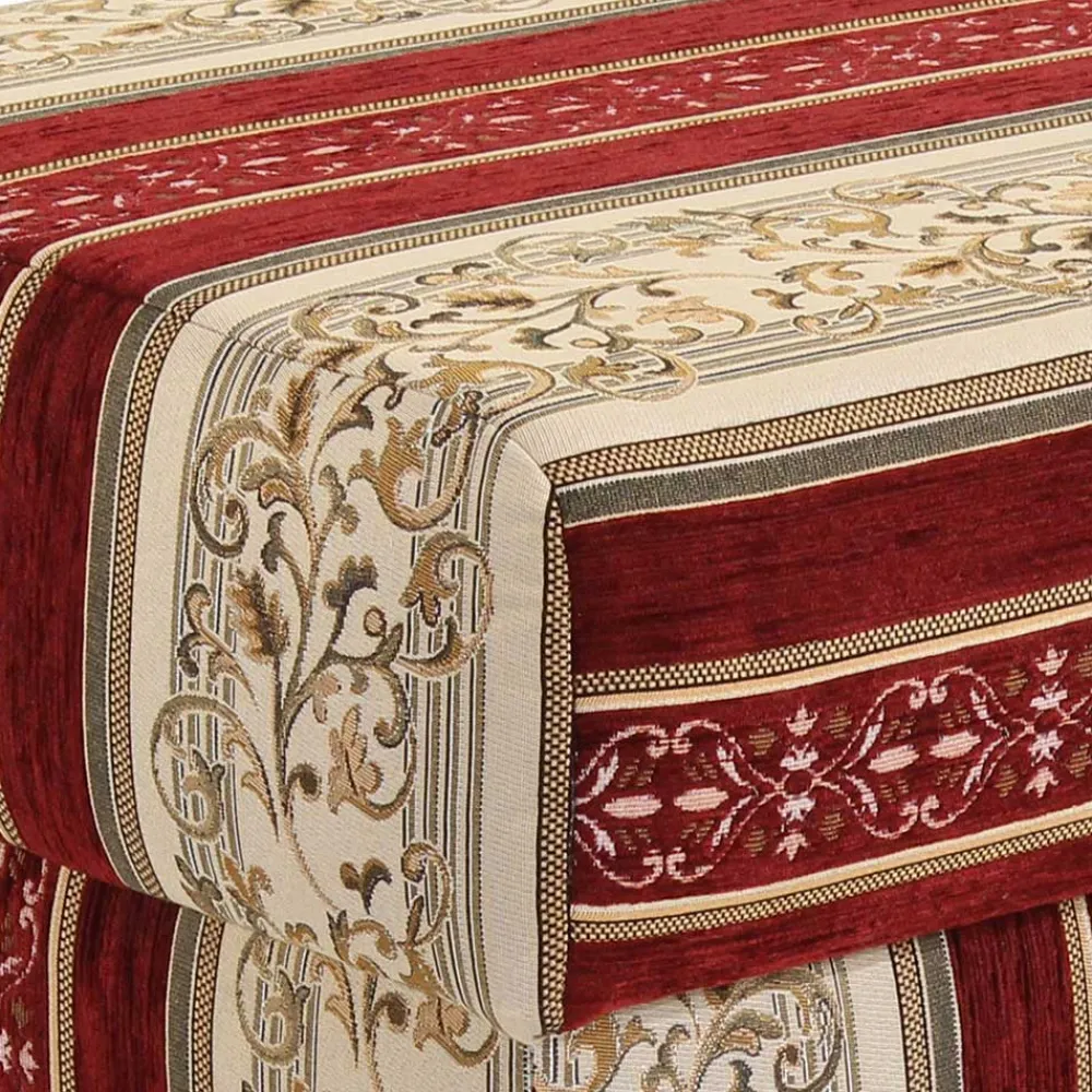 Wohnen Braune Möbel|Sessel & Hocker*Ohrensessel mit Streifen und Ornamenten - Basento