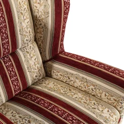 Wohnen Braune Möbel|Sessel & Hocker*Ohrensessel mit Streifen und Ornamenten - Basento