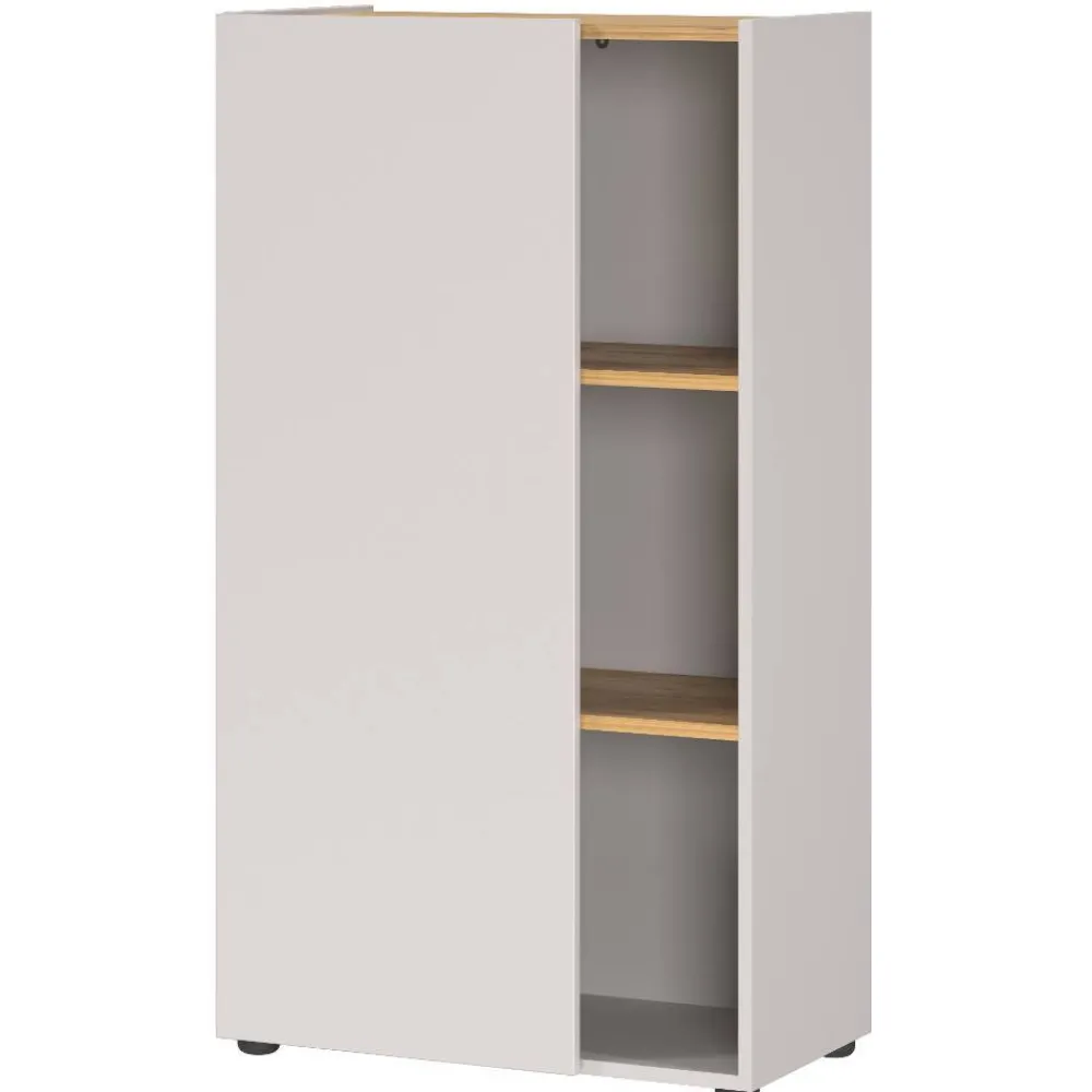 Wohnen Büroschränke*Ordnerschrank in Hellgrau und Wildeiche Optik - Chiron