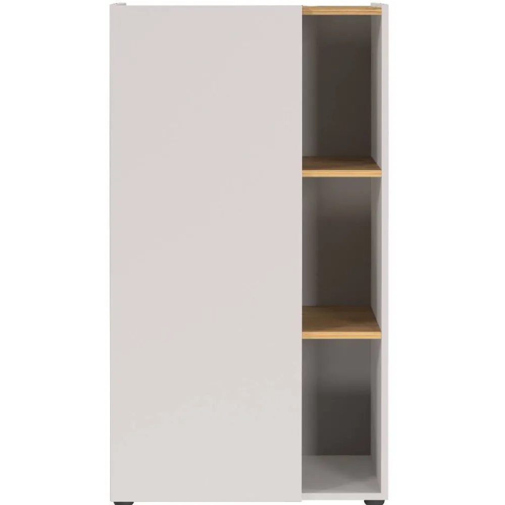 Wohnen Büroschränke*Ordnerschrank in Hellgrau und Wildeiche Optik - Chiron