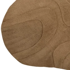 Wohnen Organisch geformter Teppich in Hellbraun - Jaliasda