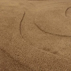 Wohnen Organisch geformter Teppich in Hellbraun - Jaliasda