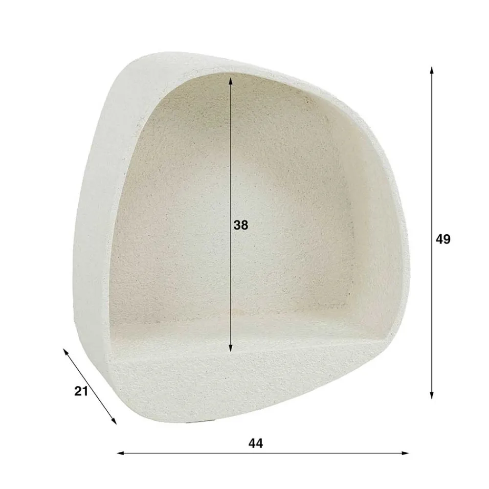Wohnen Organisches Hängeregal aus Marmorkomposit - Mayo