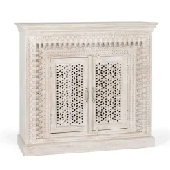 Wohnen Orient Style Kommode aus Mangoholz White Wash - Capo