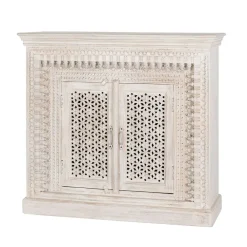 Wohnen Orient Style Kommode aus Mangoholz White Wash - Capo