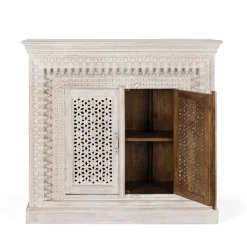 Wohnen Orient Style Kommode aus Mangoholz White Wash - Capo