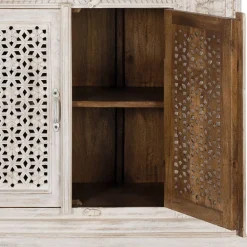 Wohnen Orient Style Kommode aus Mangoholz White Wash - Capo