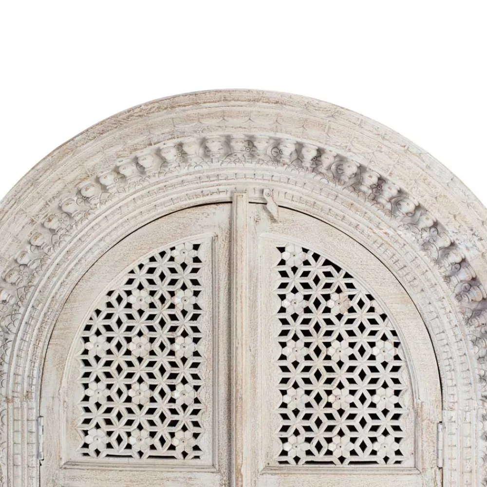 Wohnen Orientalische Möbel|Designermöbel*Orient Style Schrank aus Mangoholz White Wash - Capo