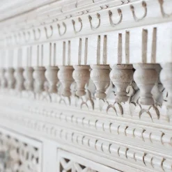 Wohnen Orient Style Sideboard aus Mangoholz White Wash - Capo