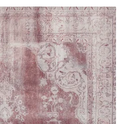 Wohnen Orient Teppich verwaschen in Rot und Creme - Champione