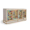 Wohnen Oriental Design Sideboard mit bunten Keramik Kacheln - Jula