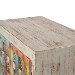 Wohnen Orientalische Möbel*Oriental Design Türen-Kommode in Holz White Wash - Jula