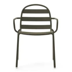 Wohnen Outdoor Armlehnenstühle in Graugrün - Ocna (4er Set)