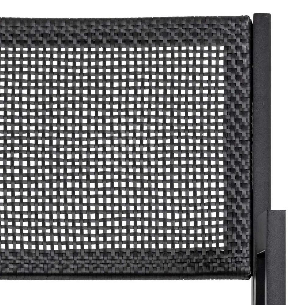 Wohnen Rattanmöbel|Lounge-Gartenmöbel*Outdoor Armlehnenstuhl in Schwarz - Fiela (2er Set)