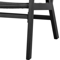 Wohnen Rattanmöbel|Lounge-Gartenmöbel*Outdoor Armlehnenstuhl in Schwarz - Fiela (2er Set)