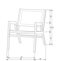 Wohnen Rattanmöbel|Lounge-Gartenmöbel*Outdoor Armlehnenstuhl in Schwarz - Fiela (2er Set)
