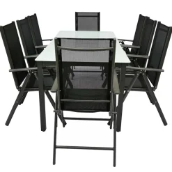 Wohnen Outdoor Esstischgruppe Set - Yumagno (neunteilig)