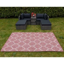 Wohnen Outdoor Gartenteppich mit Kachelmuster - Cales