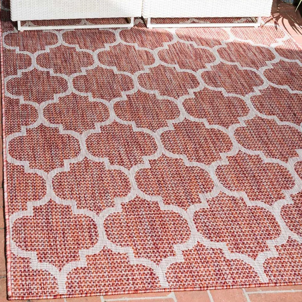 Wohnen Outdoor Gartenteppich mit Kachelmuster - Cales