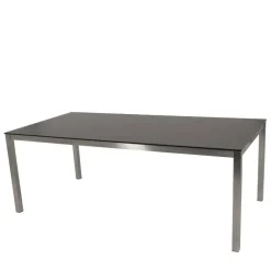 Wohnen Metall-Gartenmöbel*Outdoor Glastisch in Keramikoptik - Hitma