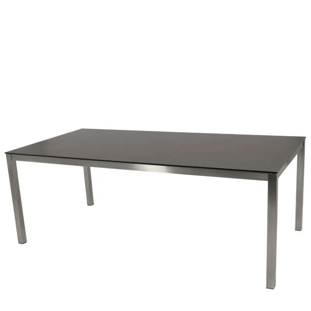 Wohnen Metall-Gartenmöbel*Outdoor Glastisch in Keramikoptik - Hitma