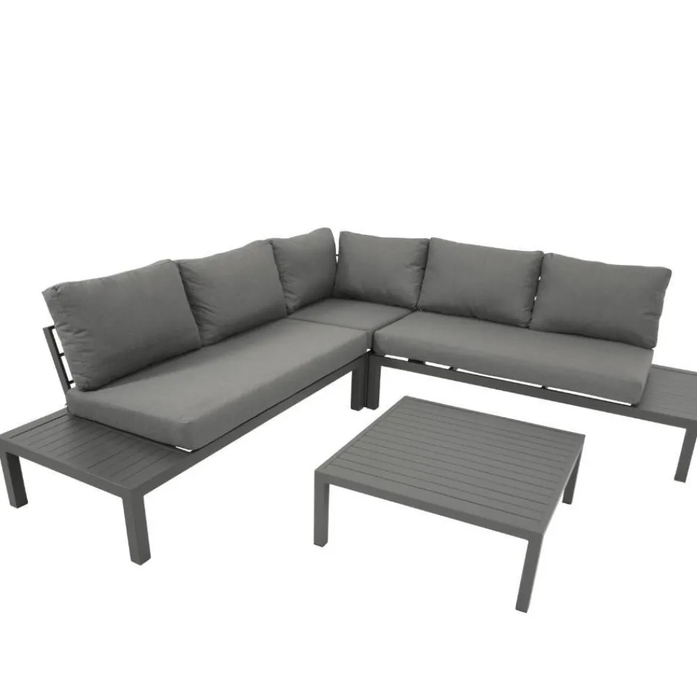 Wohnen Outdoor Lounge Ecksofa mit Tisch - Stramo (vierteilig)