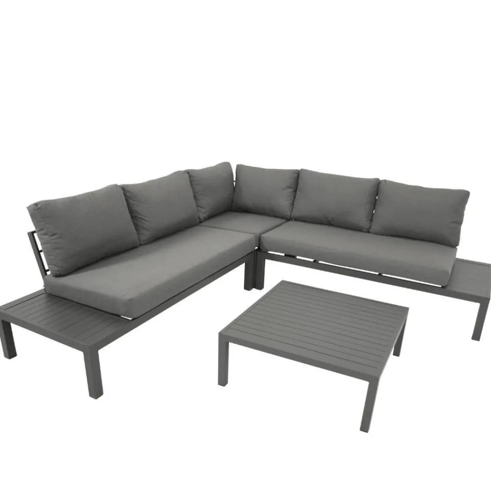 Wohnen Outdoor Lounge Ecksofa mit Tisch - Stramo (vierteilig)