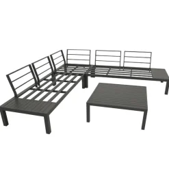 Wohnen Outdoor Lounge Ecksofa mit Tisch - Stramo (vierteilig)