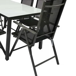 Wohnen Outdoor Sitzgruppe mit Glastisch - Franatico (siebenteilig)