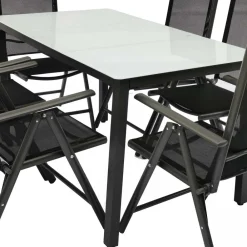 Wohnen Outdoor Sitzgruppe mit Glastisch - Franatico (siebenteilig)