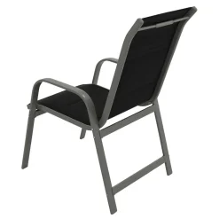 Wohnen Metall-Gartenmöbel|Korbmöbel*Outdoor Stapelstühle mit hoher Lehne - Niridena (2er Set)