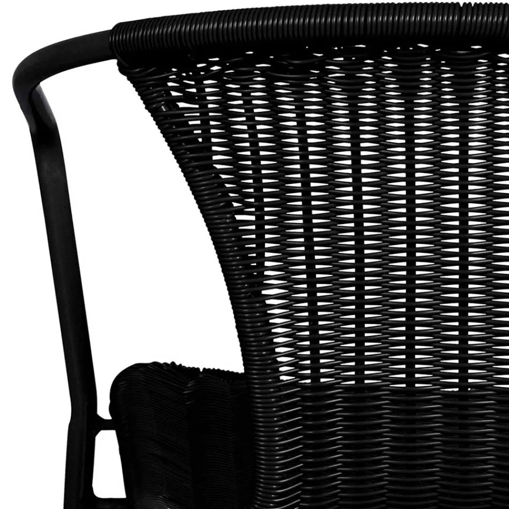 Wohnen Rattanmöbel*Outdoor Stühle aus Kunstrattan - Mondello (4er Set)