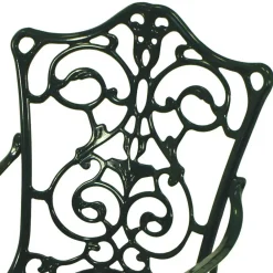 Wohnen Outdoor Stuhl mit Armlehnen in Dunkelgrün - Tilano