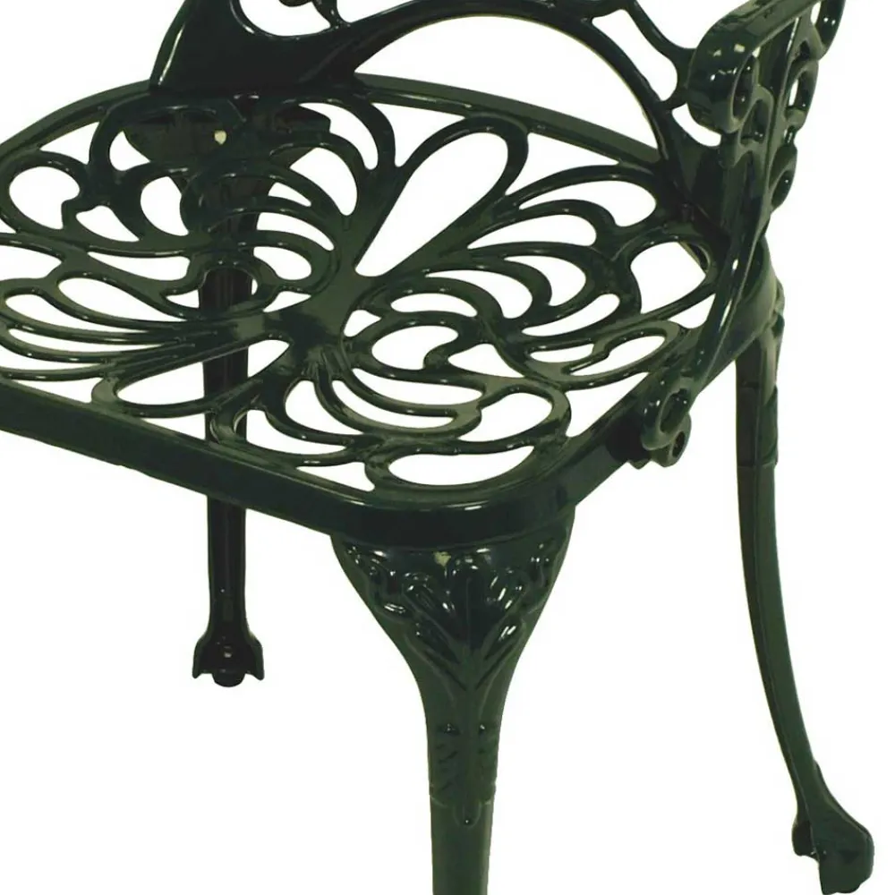 Wohnen Outdoor Stuhl mit Armlehnen in Dunkelgrün - Tilano