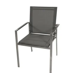 Wohnen Outdoor-Armlehnenstühle in Anthrazit - Lonia (4er Set)