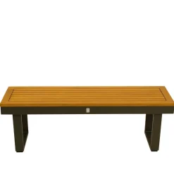 Wohnen Metall-Gartenmöbel|Gartenbänke*Outdoorbank ohne Lehne aus Akazienholz - Abrahams