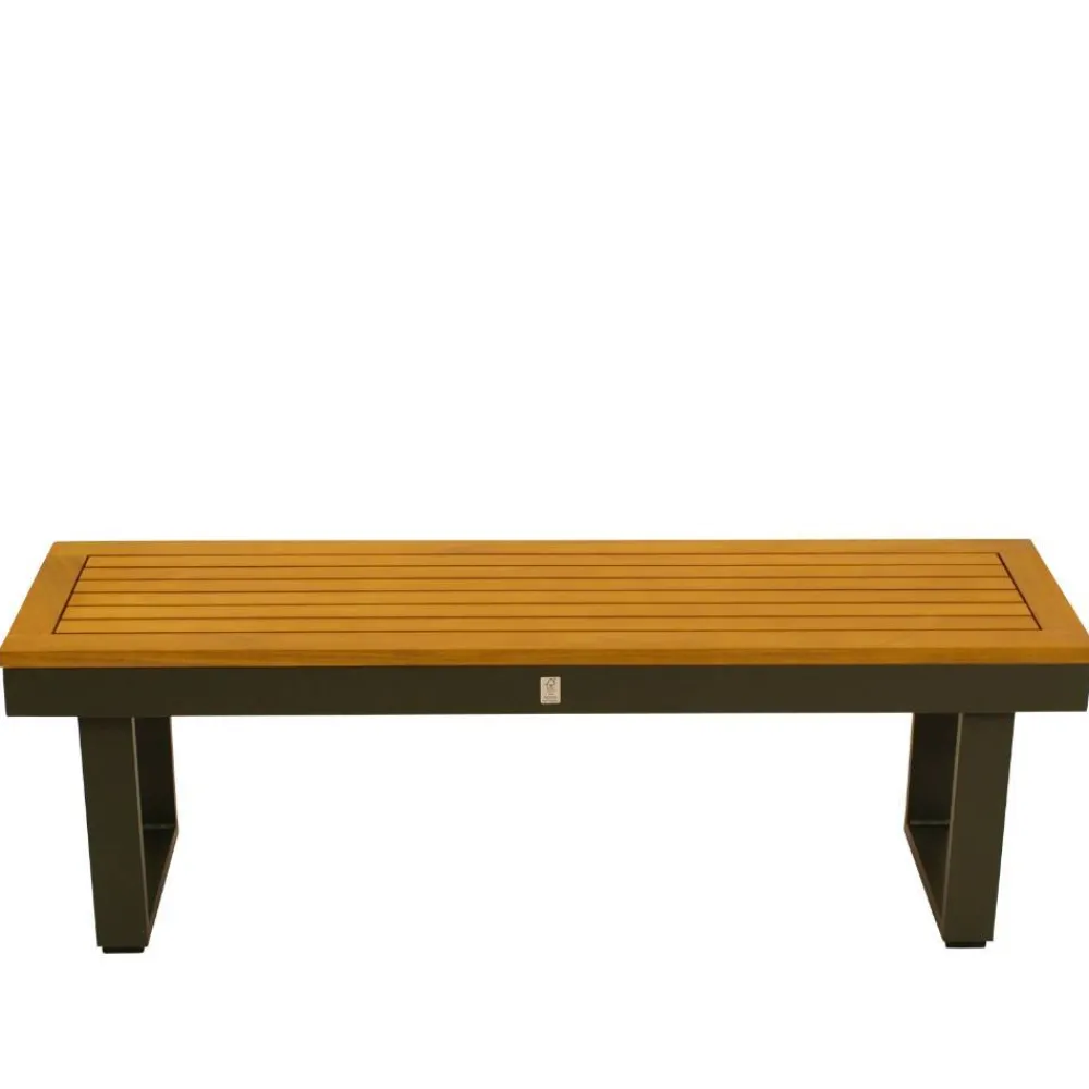 Wohnen Metall-Gartenmöbel|Gartenbänke*Outdoorbank ohne Lehne aus Akazienholz - Abrahams