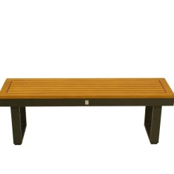 Wohnen Metall-Gartenmöbel|Gartenbänke*Outdoorbank ohne Lehne aus Akazienholz - Abrahams