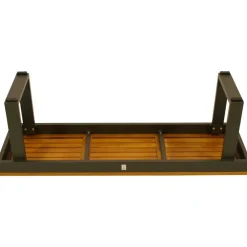 Wohnen Metall-Gartenmöbel|Gartenbänke*Outdoorbank ohne Lehne aus Akazienholz - Abrahams