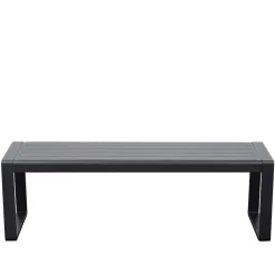 Wohnen Metall-Gartenmöbel|Gartenbänke*Outdoorbank ohne Lehne mit zwei Sitzplätzen - Contrasta