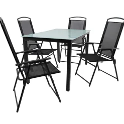 Wohnen Balkonmöbel|Terrassenmöbel*Outdoor-Sitzgruppe für 4 Personen - Vokoz (fünfteilig)