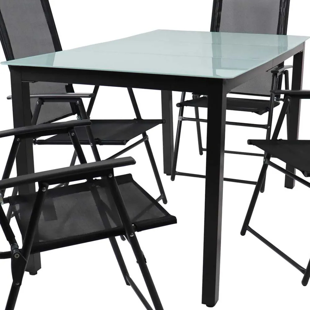 Wohnen Balkonmöbel|Terrassenmöbel*Outdoor-Sitzgruppe für 4 Personen - Vokoz (fünfteilig)